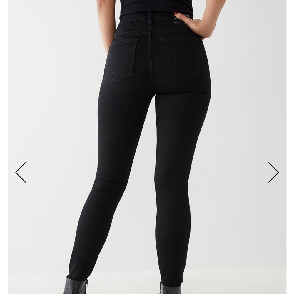 True religion Hallie high rise black jeans